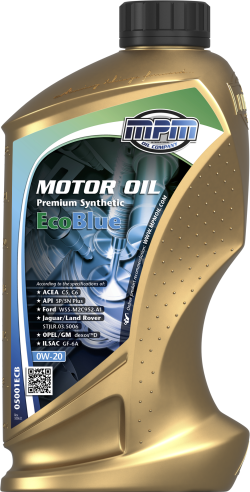 MPM Motor Oil 0W20 Premium Synthetic EcoBlue | 1 l