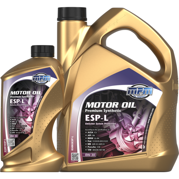 MPM Motor Oil 0W30 Premium Synthetic ESP-L (C3) 05000ESP-L tepalubaze