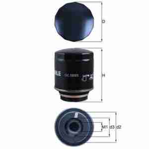 Alyvos filtras KNECHT OC593/3