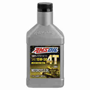 AMSOIL 15W50 100% Synthetic 4T Performance Motorcycle Oil