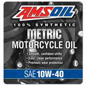 AMSOIL 10W40 100% Synthetic Metric Motorcycle Oil